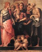 Rosso Fiorentino Madonna Enthroned with Four Saints